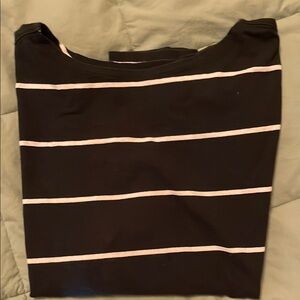 Everlane Black and White Striped Long sleeve